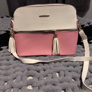 Elegant Pink and White Women's Bag